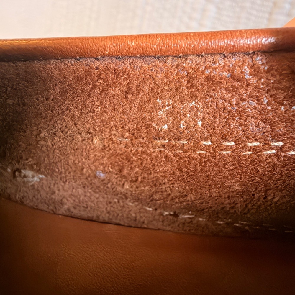 Tods Womens Tan Leather Penny Loafer Gommini Driving Moccasins Italy EU38/US7.5 - Picture 6 of 8